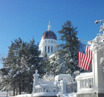 State House Dome, completed